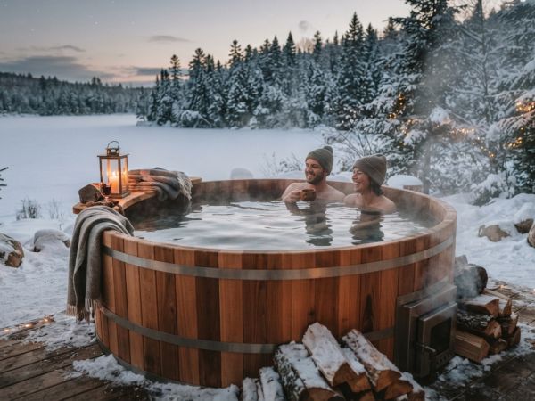 Baignoire nordique : confort et chaleur en bois massif